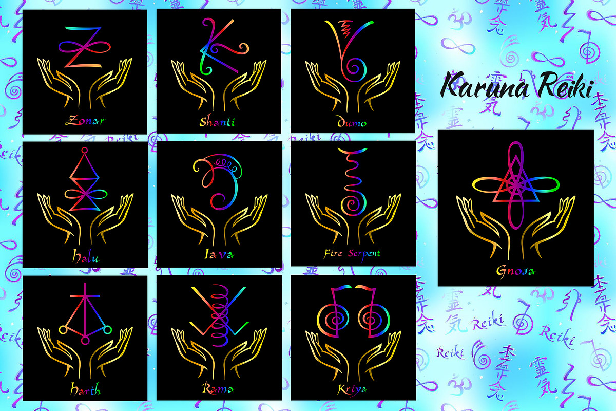Reiki healing signs, self-healing, an Illustration by Grigaola.Art (Photo 10 of 15)