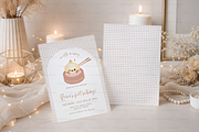Two Vertical Invitation Cards Mockup, a Product Mockup by TatiMockup (Thumbnail 4 of 4)