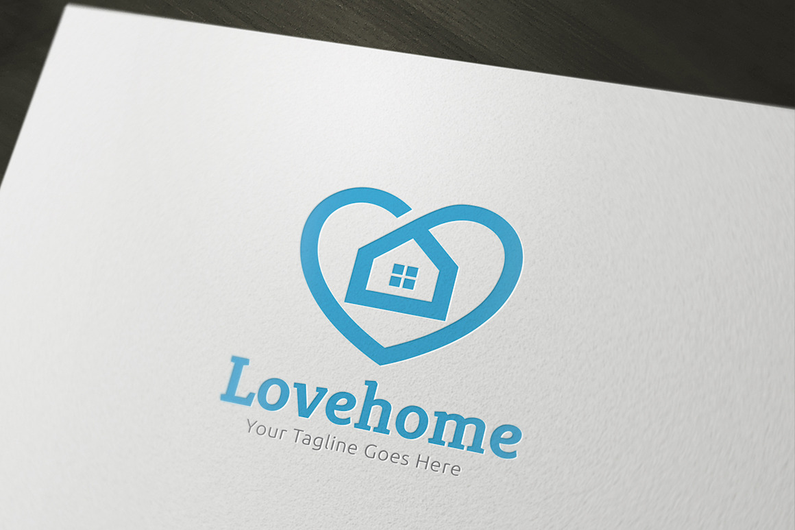 Love Home Logo, a Branding & Logo Template by Vectorwins Premium Shop