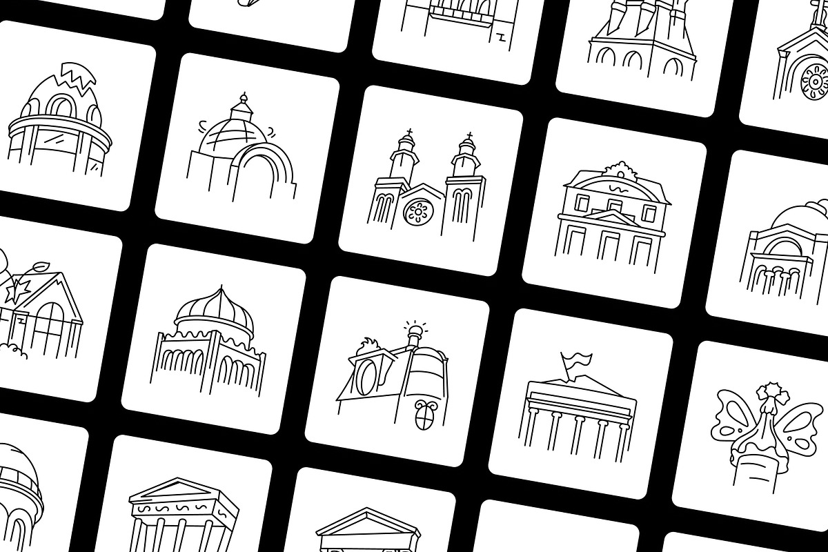 Paris Landmark Icon Set, an Outline Icon by Vectors Market (Photo 5 of 8)