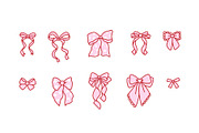 Coquette bows clip art EPS, SVG, PNG, an Object Graphic by Viaireshop (Thumbnail 5 of 6)