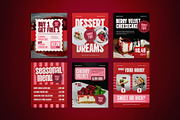 Bakery & Dessert Social Media Pack, a Flyer Template by The Good Store (Thumbnail 3 of 4)