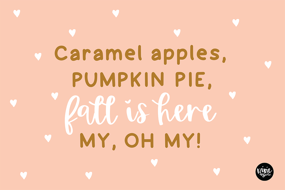 HAYSTACKS and MAPLE LEAVES Font Duo, a Script Font by Blush Font Co. (Photo 4 of 6)