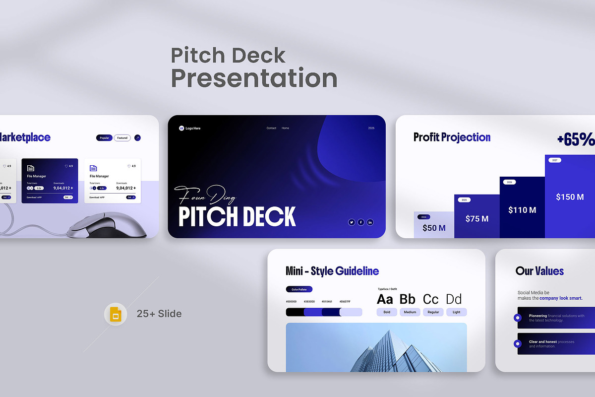 Funding Pitch Deck Presentation preview 3