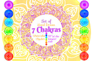 Watercolor chakras clipart, an Object Graphic by SweetRenieDesigns (Thumbnail 1 of 3)