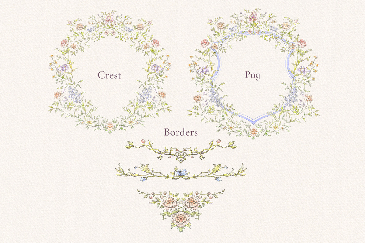 Valley Dreams Vintage clipart, a Decorative Illustration by Ekaproeka (Photo 6 of 7)