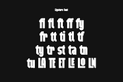 Glatyeno - Bold Sports Font, a Sans Serif Font by Iqsiart Studio (Thumbnail 14 of 15)