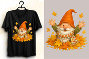 Fall Gnome Clipart Autumn  Bundle., an Illustration by SVGArt (Thumbnail 7 of 8)