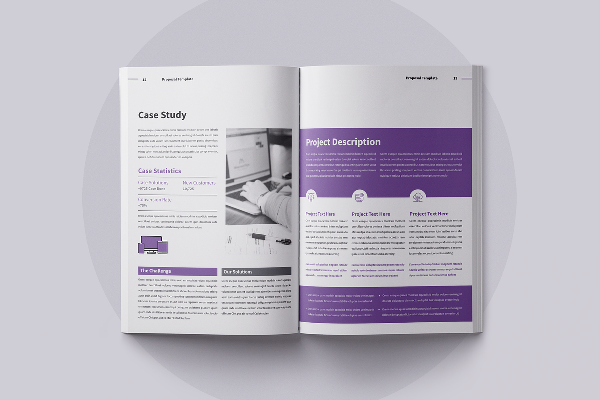 Proposal | Canva, Word, PPTX, PSD, a Brochure Template by ArtisticLand (Photo 4 of 9)