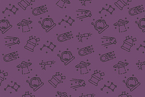 Space Icons Pattern