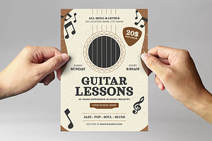 Guitar Lessons Flyer Template