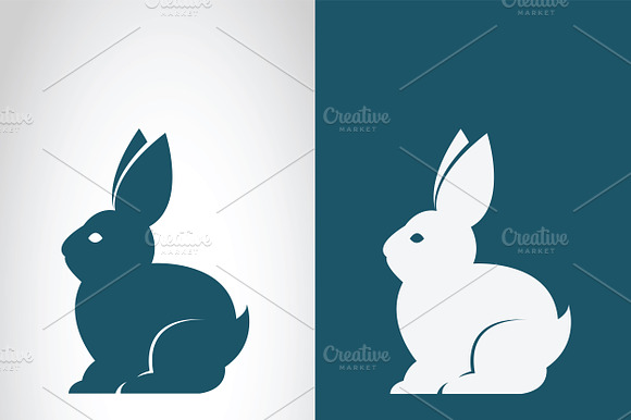 Vector Image Of A Rabbit Design