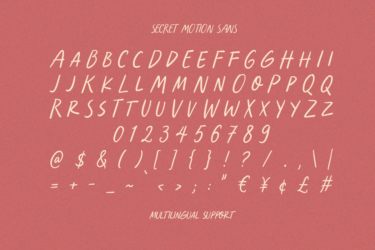 Secret Motion Handwritten Font Duo, a Handwritten Font by Littlehand (Photo 9 of 11)