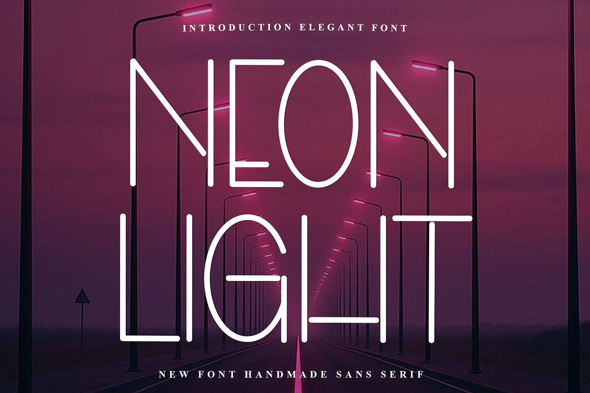 Neon Light, a Sans Serif Font by InermediaSTUDIO (Photo 1 of 8)