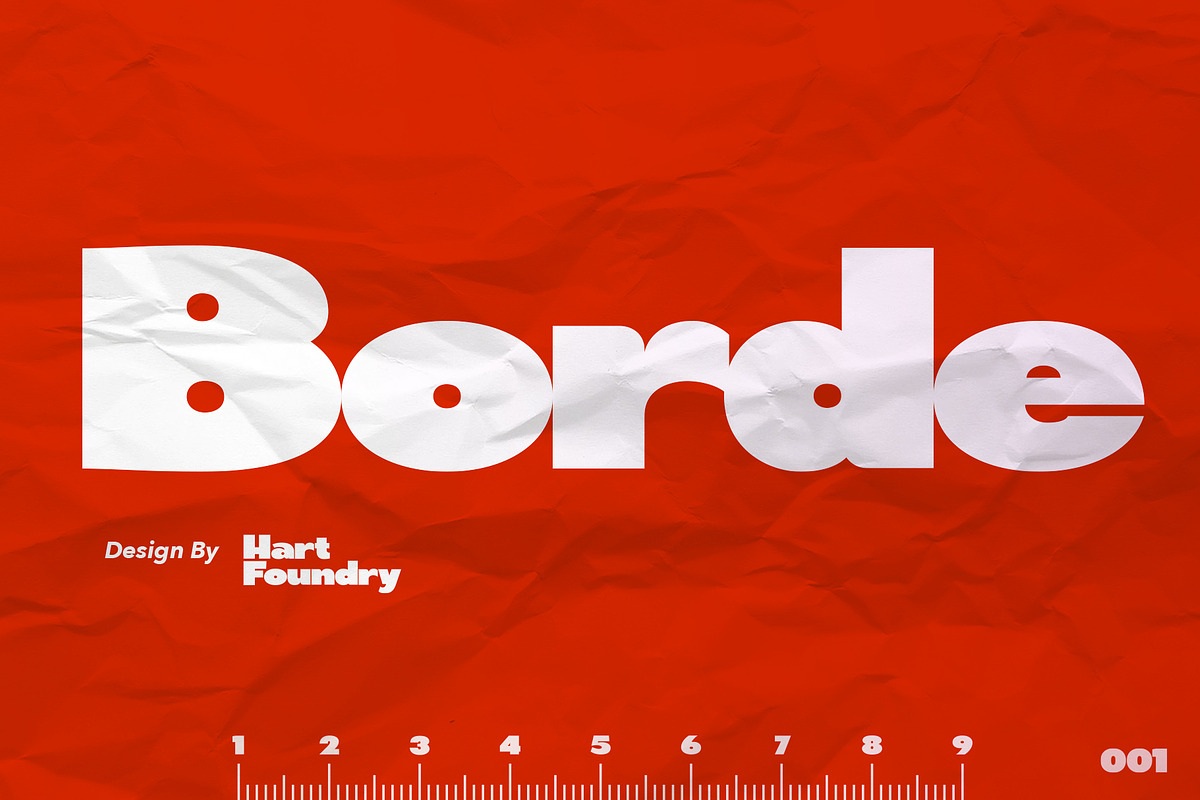 Borde, a Sans Serif Font by Hart Foundry™ (Photo 1 of 11)