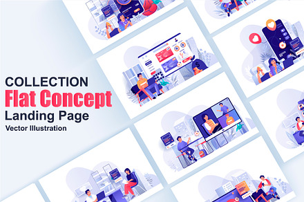 Modern Flat Web Illustrations