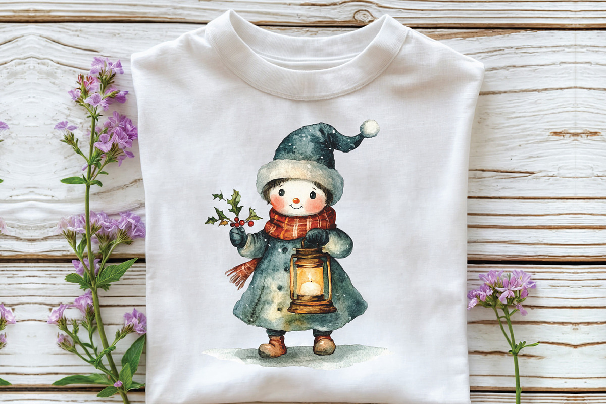 Cute Gothic Christmas Character Clip, an Illustration by CraftArtStudio (Photo 5 of 6)