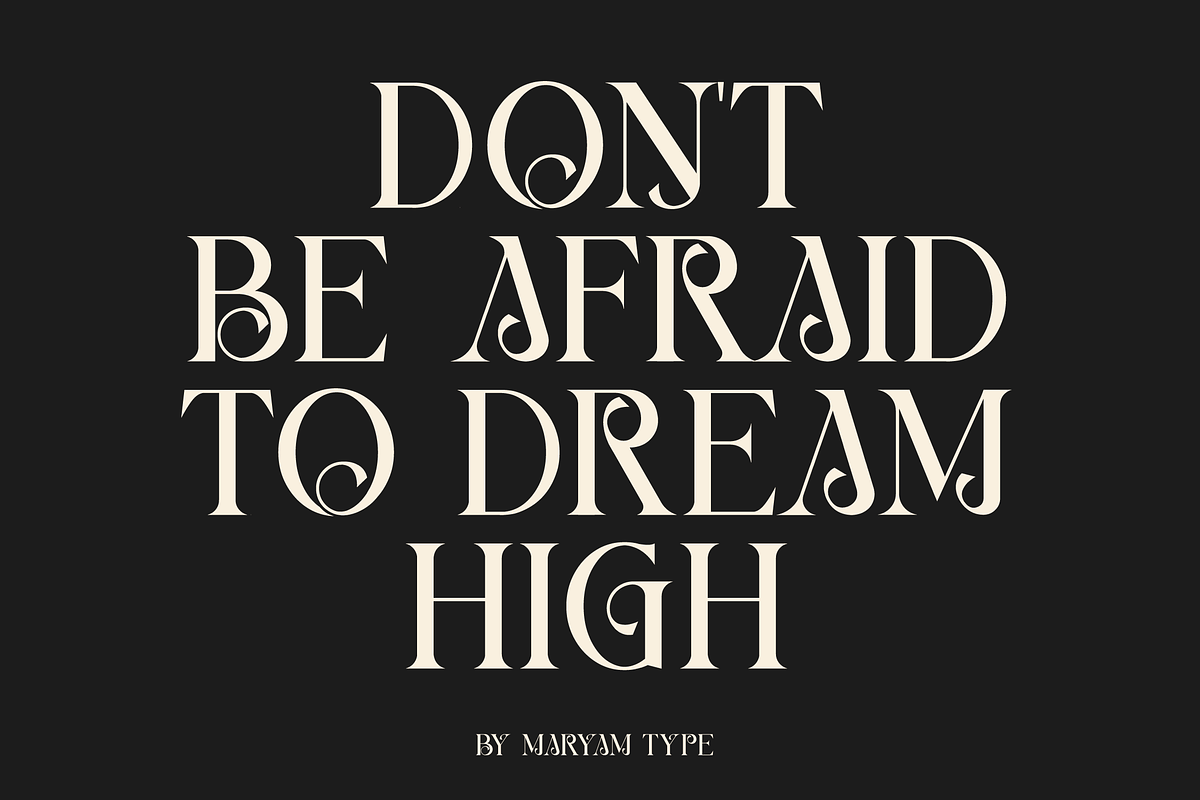 Berang Berang Serif Display Font, a Serif Font by Maryamtype Studio (Photo 2 of 15)