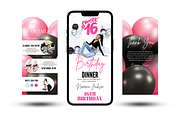 Sweet 16 Birthday Invitation, an Invitation Template by Earth5168 (Thumbnail 1 of 8)