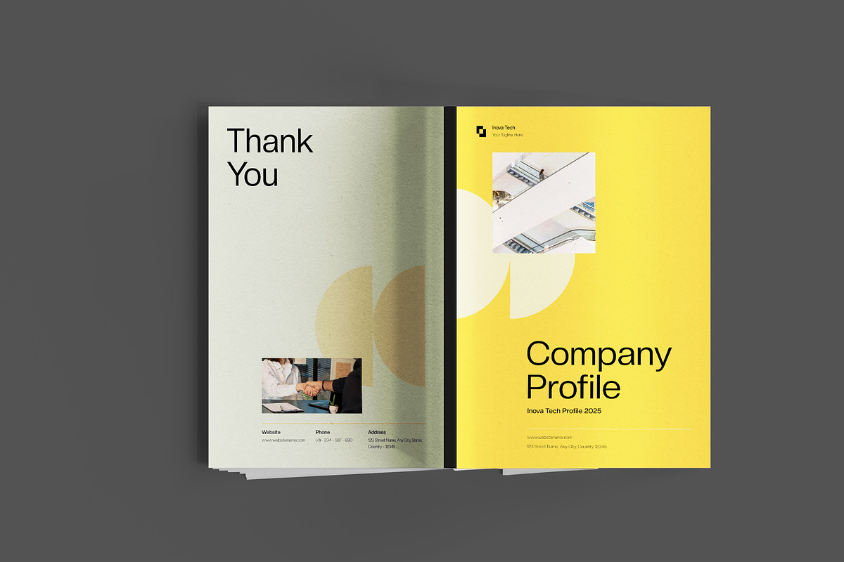 Yellow Modern Company Profile, a Brochure Template by Neermana (Photo 11 of 11)