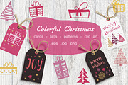 Christmas Bundle | Clipart & Pattern, an Animal Illustration by Cozy pattern shop (Thumbnail 14 of 15)