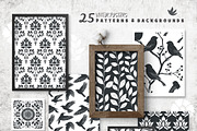 100 Folk Art vector linocut prints, an Object Graphic by DariSmartArt (Thumbnail 11 of 16)