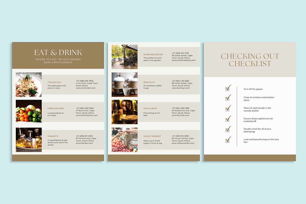 Luxury Airbnb Welcome Guide, a Marketing Template by Verte Studio (Photo 9 of 10)