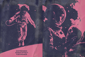 Distressed Xerox Effect for Images, a Layer Style Add-On by Black Cat Studio