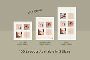 Instagram Calendar Templates Bundle, a Social Media Template by Keikoya (Thumbnail 2 of 18)