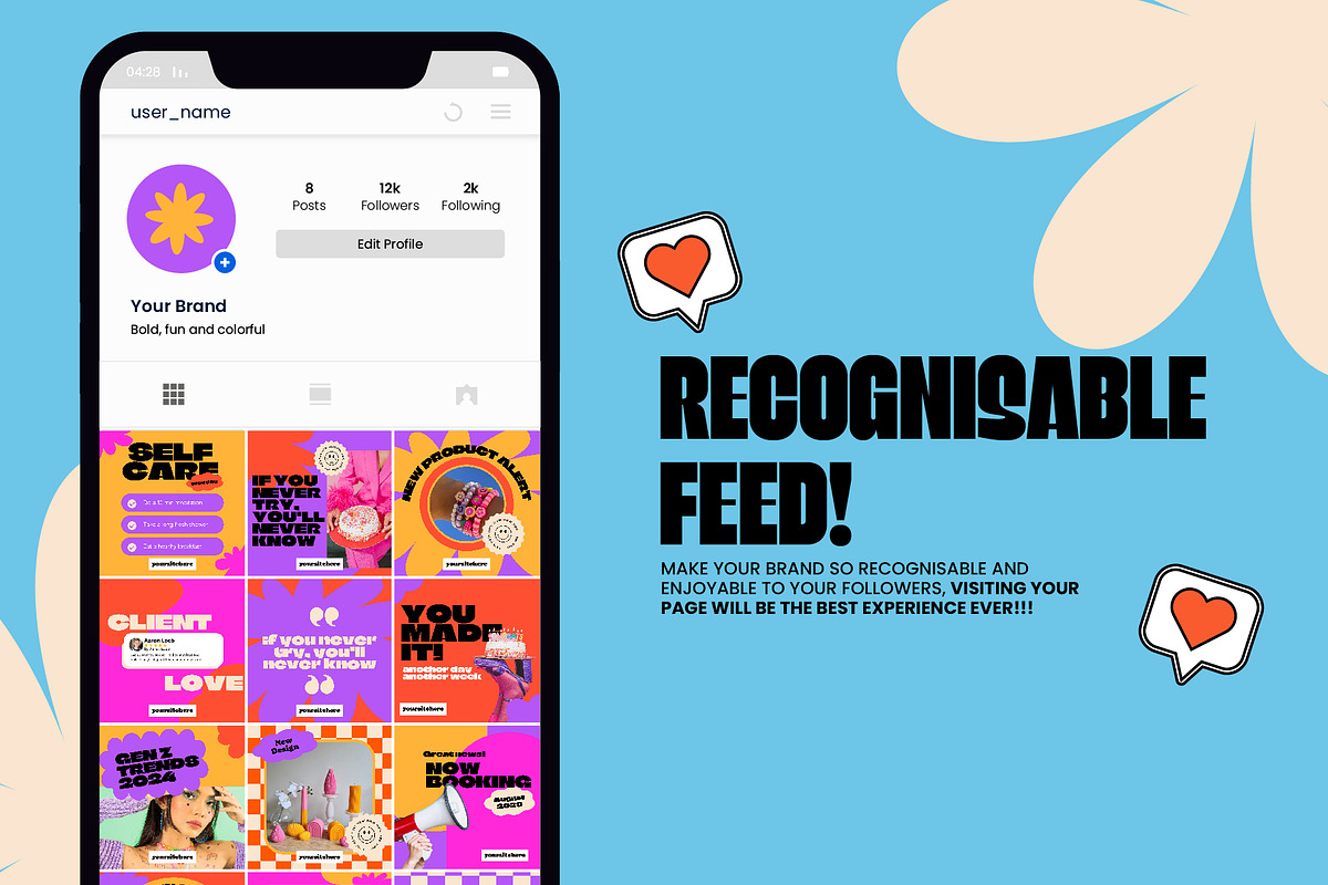 Bold Gen Z - Canva Templates 2, a Social Media Template by othersbyalex (Photo 5 of 6)