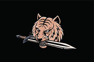 Tiger with Sword, an Object Illustration by nomlimo.com