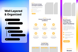 Real Estate Wireframe Website 01
