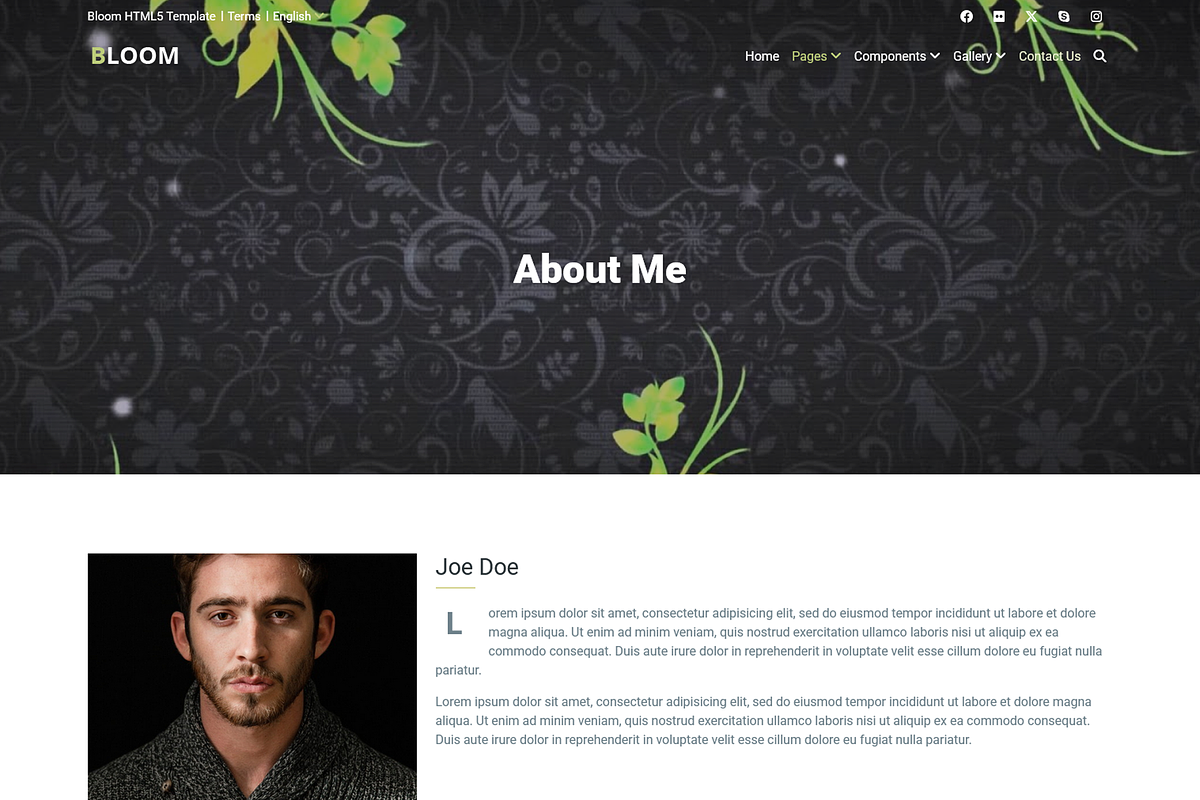 Bloom - Portfolio HTML5 Template, a HTML Template by ColorsThemes (Photo 3 of 3)