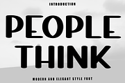 People Think, a Script Font by InermediaSTUDIO (Thumbnail 1 of 8)