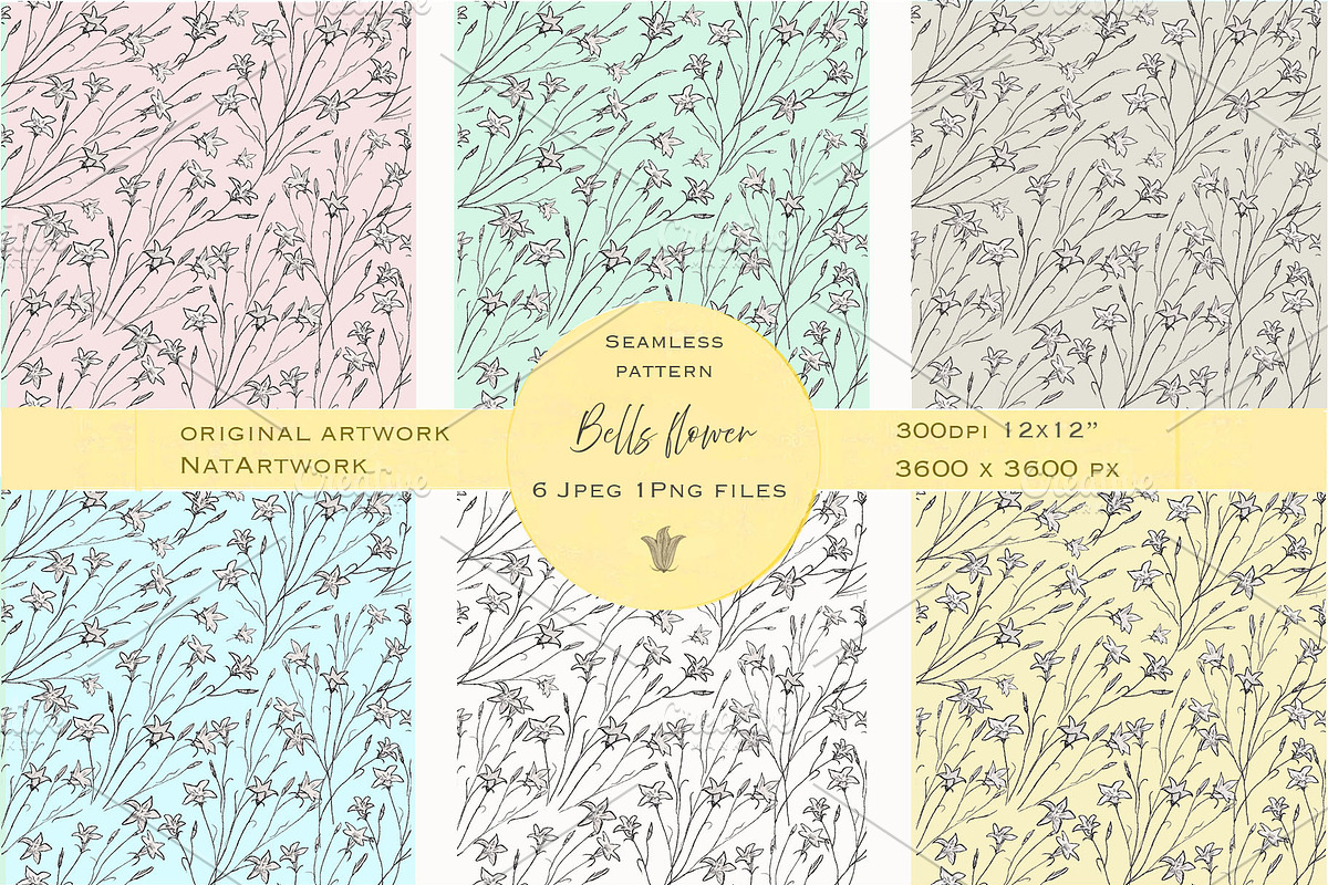 Seamless floral pattern 6 Jpeg 1Png, a Pattern Graphic by NatArt (Photo 1 of 4)