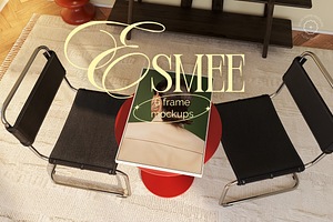 ESMEE | Retro Frame Mockup Set, a Household Mockup by SoleilHomeMockups
