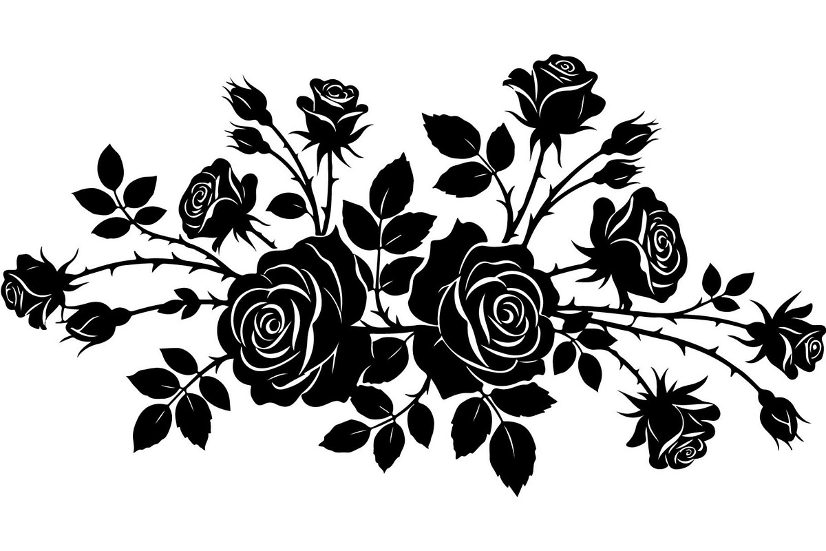 Wedding Flower Bouquet Silhouette, an Object Graphic by Creativeshirt (Photo 14 of 20)