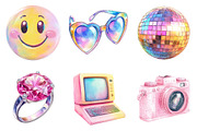 Kawaii 2000s Y2K Never Forget, a Seasonal Illustration by CitraGraphics (Thumbnail 4 of 6)