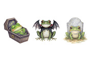 Halloween Frog Clipart, an Illustration by Daily.Designs (Thumbnail 4 of 4)