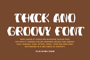 Thick Groovy Font