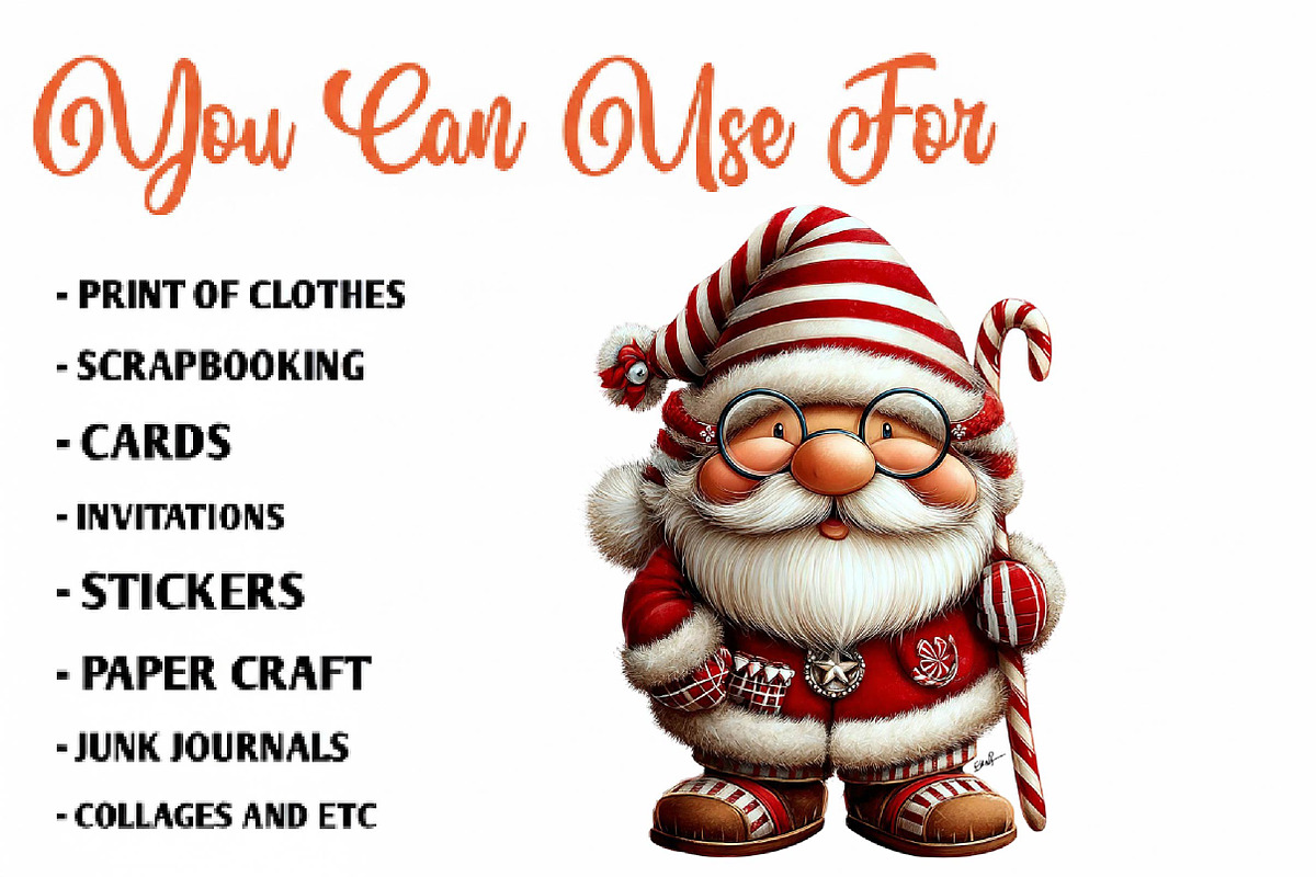Vintage Santa Claus Striped Santa, a Seasonal Illustration by CreationArt (Photo 5 of 7)
