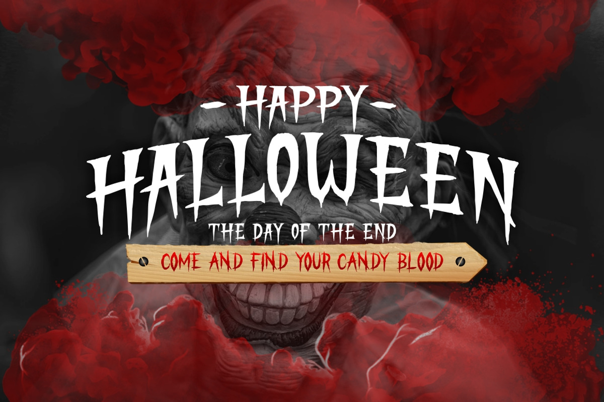 STRANGER CREATURE - HORROR FONT preview 4