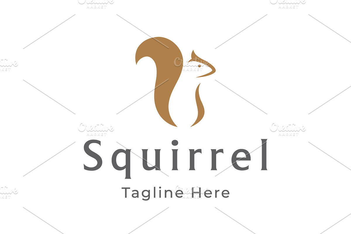 Unique and creative squirrel logo de, a Branding & Logo Template by LOGOCREATIVE