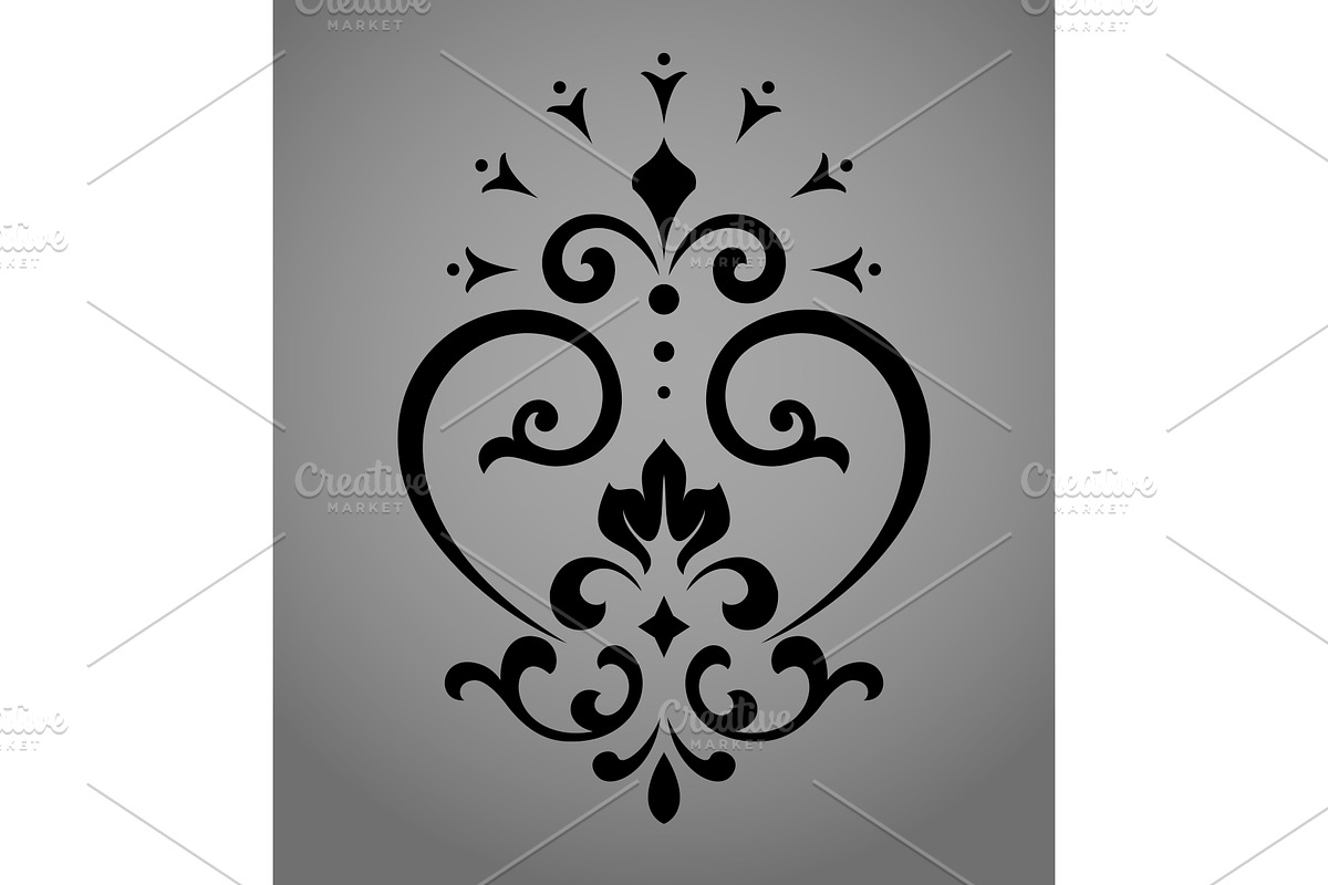 Damask graphic ornament. Floral, a Pattern Graphic by RODINA (Photo 1 of 3)