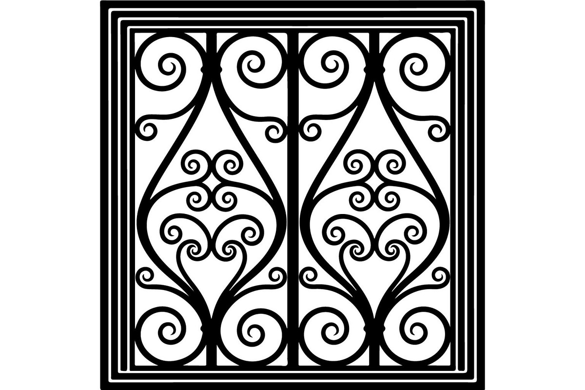 Ornamental Window Grill Designs, a Decorative Illustration by Designer_Momina (Photo 4 of 17)