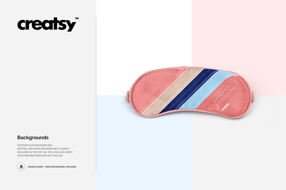 Eye Mask 2 Types Mockup Set, a Mask Mockup by creatsy4 (Photo 7 of 9)