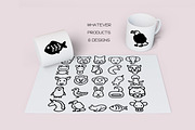 Animal Alphabet - Dingbat Font, a Symbol Font by WADLEN (Thumbnail 6 of 7)