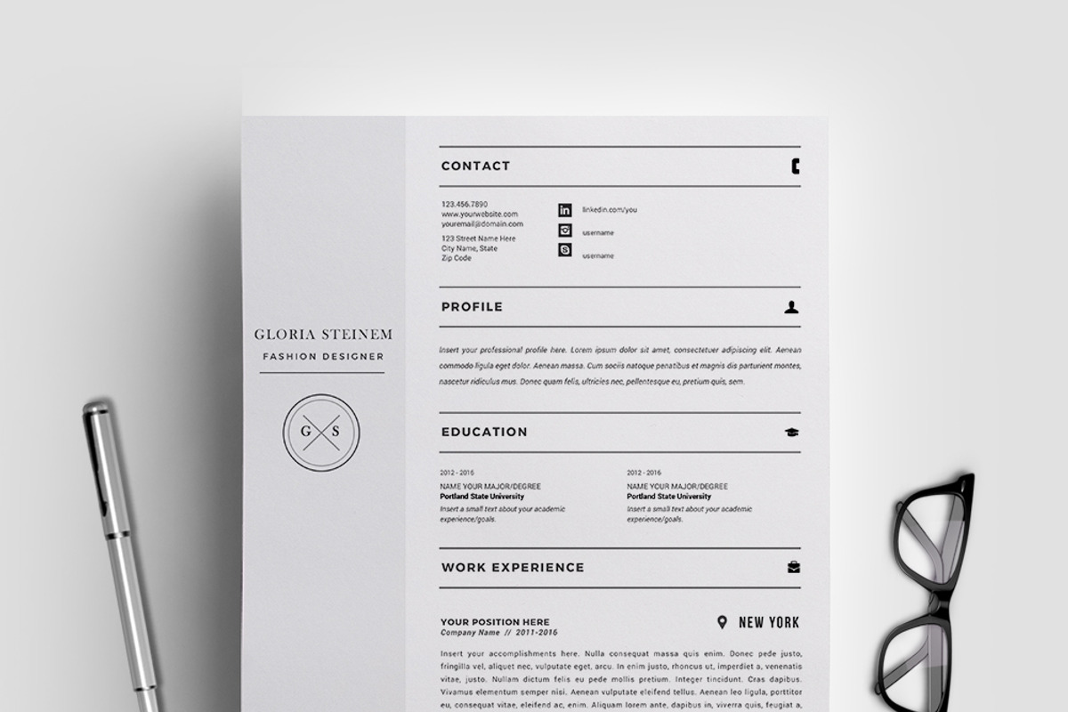 Resume Template / CV Template, a Resume Template by Resume21 (Photo 1 of 5)