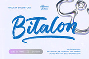 Bitalon - Modern Brush Font, a Script Font by Letterena Studios Script (Thumbnail 1 of 20)