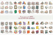 220 Aesthetic bookish illustration, an Education Illustration by Sofia's Fashion (Thumbnail 4 of 4)